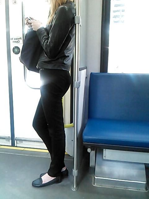 15P Voyeur 7 - Pretty pregnant upskirt thighs
