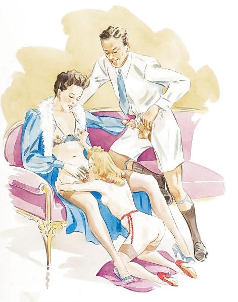 20P Cartoon Women Loving One Another - Vol. 1