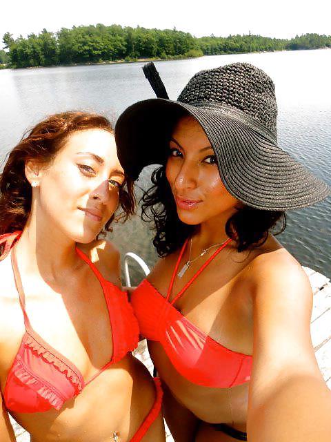 25P Real Canadian Cutie with Friends at the Cottage 