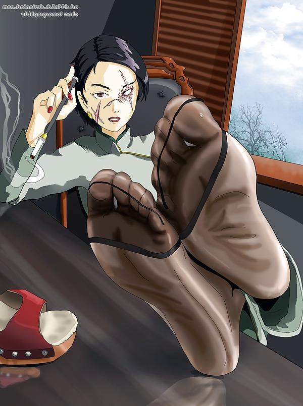 25P Cartoon nylon feet
