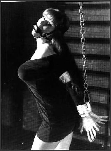 25P Vintage redhead Darla is a bit tied up
