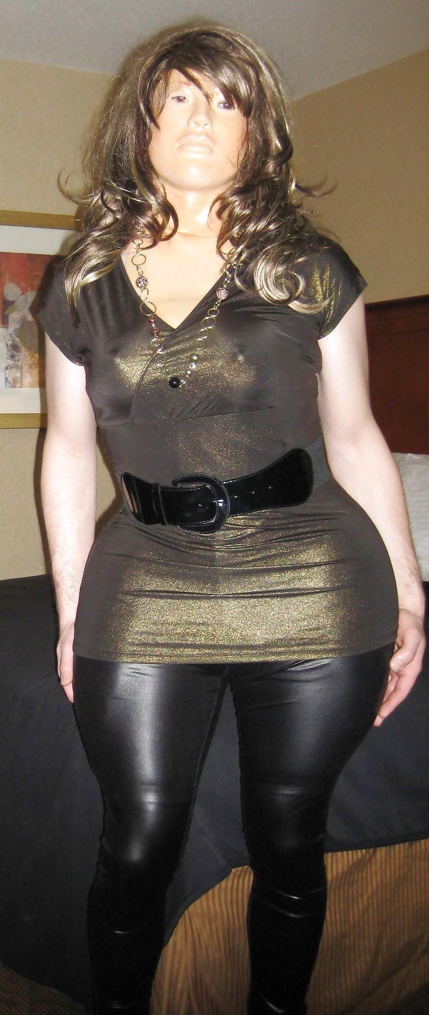 5P Gold & Shiny leggings
