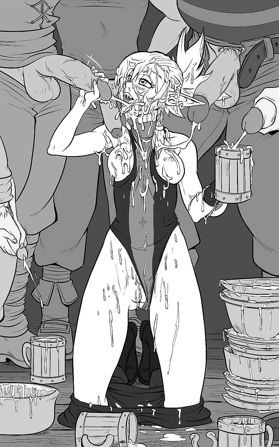 24P Cartoon gangbangs and bukkakes #6 
