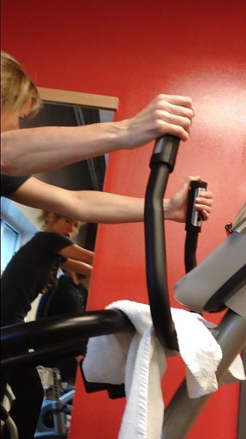 25P Gym Black dick outline in Shorts watchers