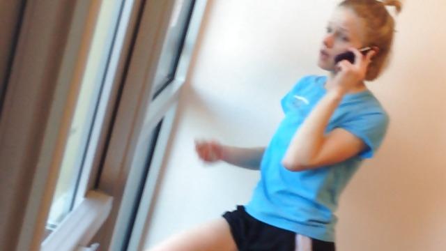 25P Gym Black dick outline in Shorts watchers