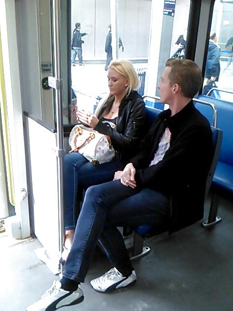 25P Voyeur - More asses and a blond hottie on the train