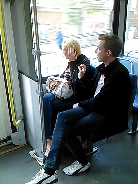 25P Voyeur - More asses and a blond hottie on the train