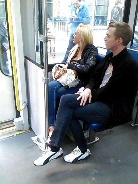 25P Voyeur - More asses and a blond hottie on the train