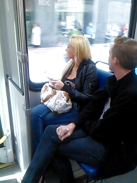 25P Voyeur - More asses and a blond hottie on the train