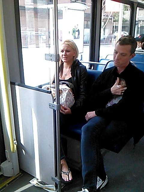 25P Voyeur - More asses and a blond hottie on the train