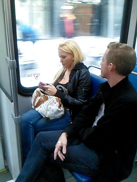 25P Voyeur - More asses and a blond hottie on the train