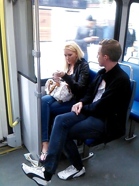 25P Voyeur - More asses and a blond hottie on the train
