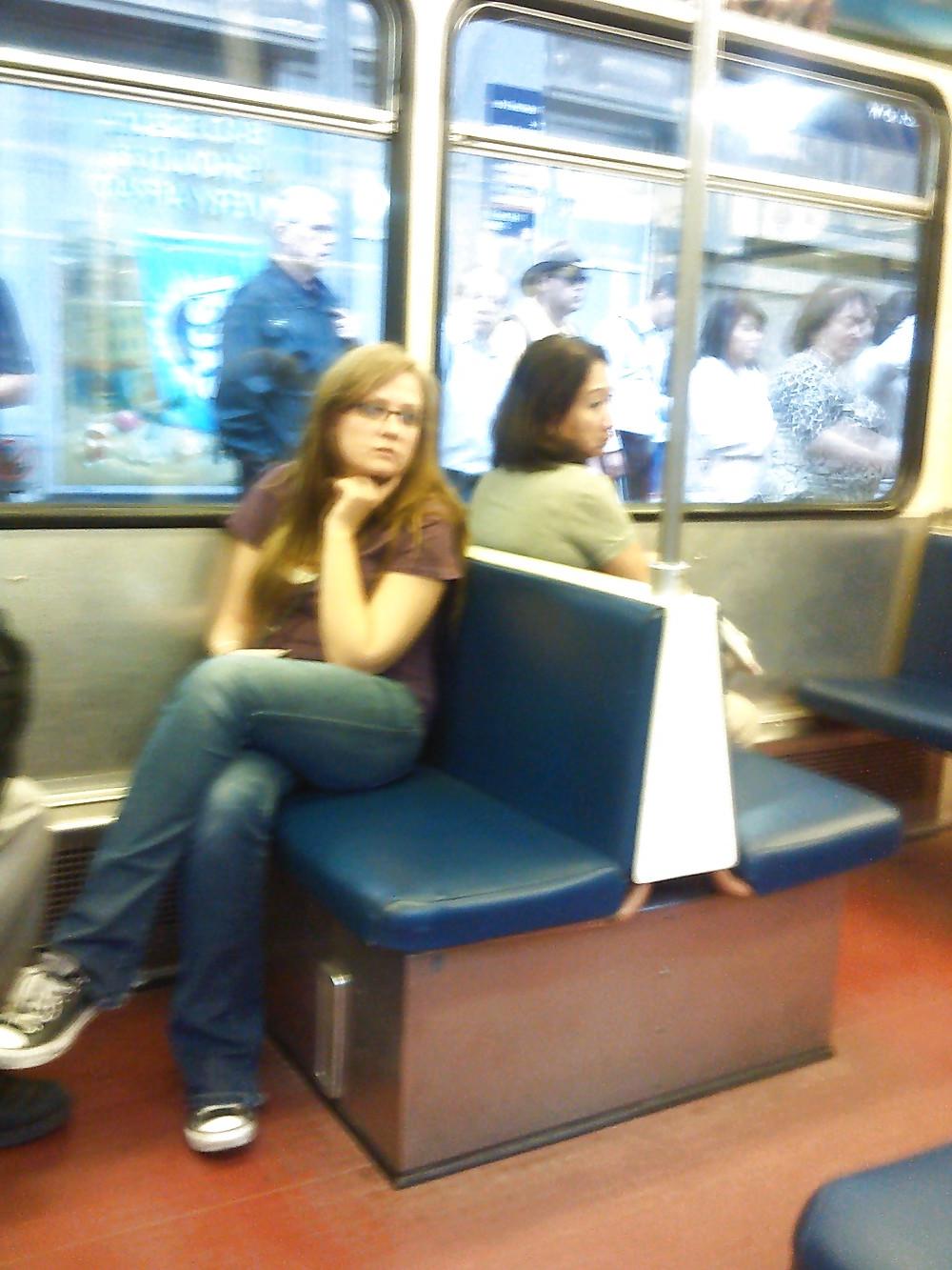 25P Cleavage on the train and other new voyeur gems.