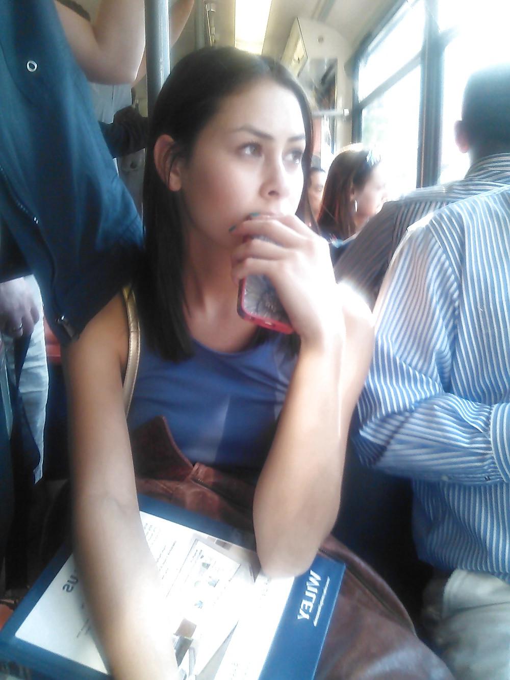 25P Cleavage on the train and other new voyeur gems.