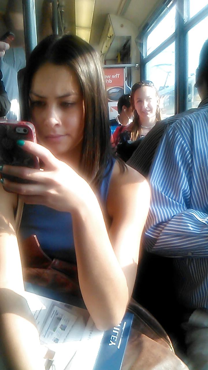 25P Cleavage on the train and other new voyeur gems.