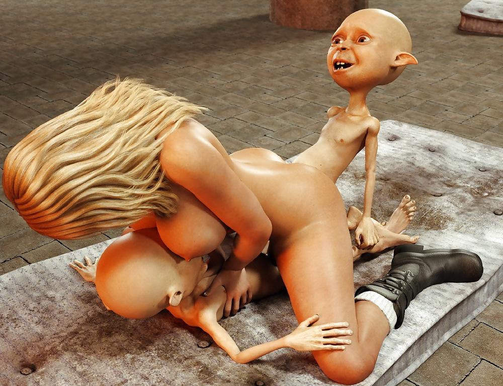 10P 3D  Gnoms are fucking a lusty blonde ...geil