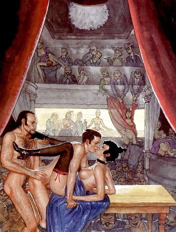10P Retro sex show 