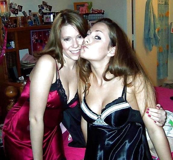 25P 2 or more girls in Satin Nighties