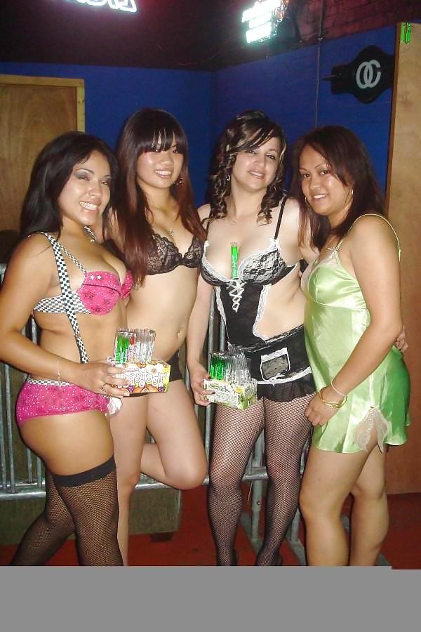 25P 2 or more girls in Satin Nighties