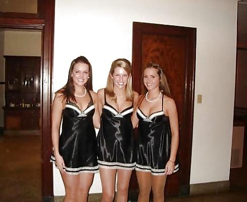 25P 2 or more girls in Satin Nighties