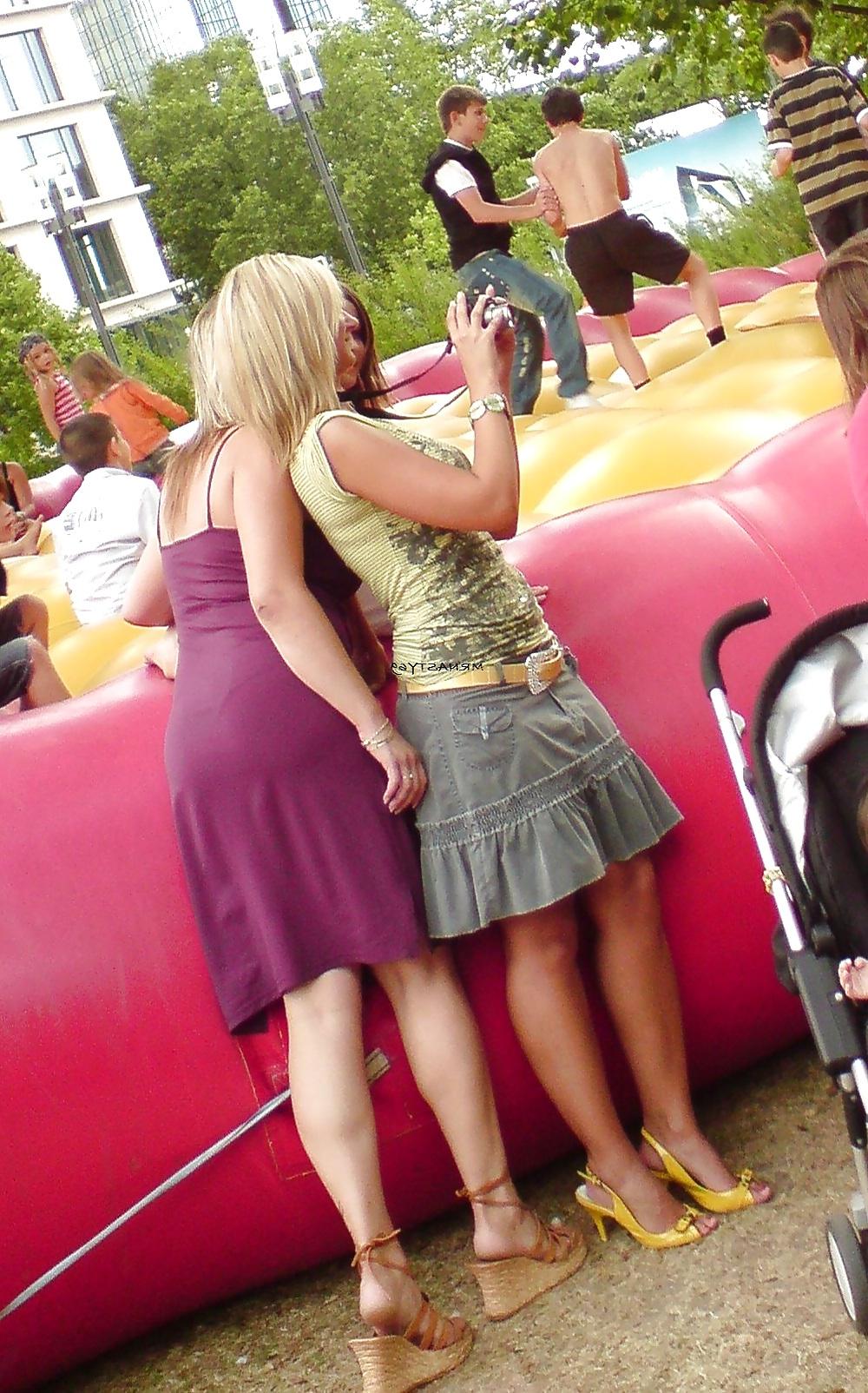 15P Hot Wives Purple See thru Dress And Thong Slips
