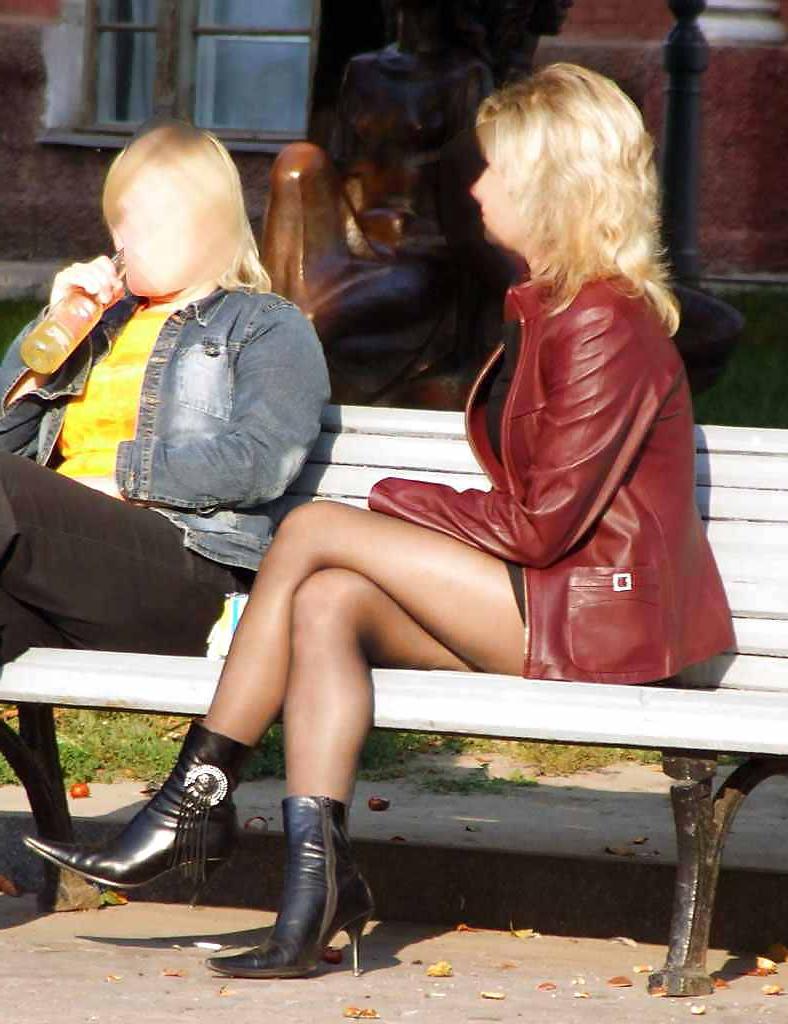 21P Sluts of the streets...Street Voyeur....Sexy Nylon 
