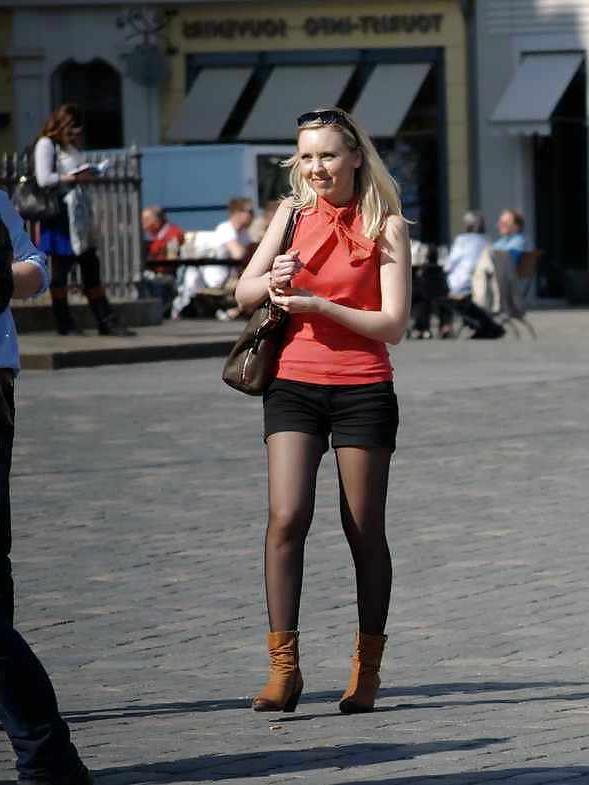 21P Sluts of the streets...Street Voyeur....Sexy Nylon 