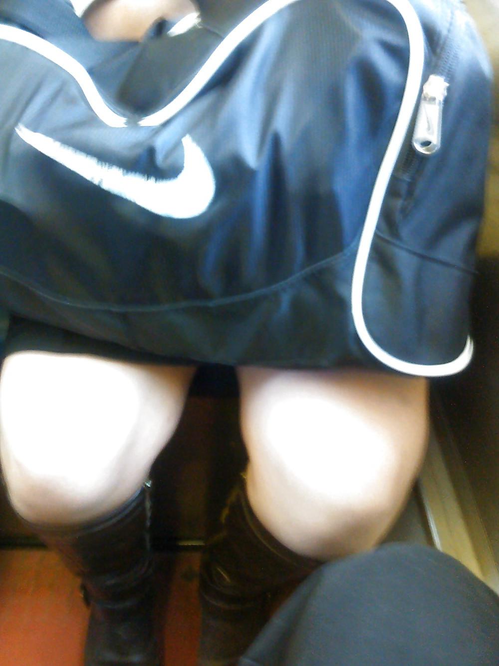 25P Lovely thick thighs upskirt girl