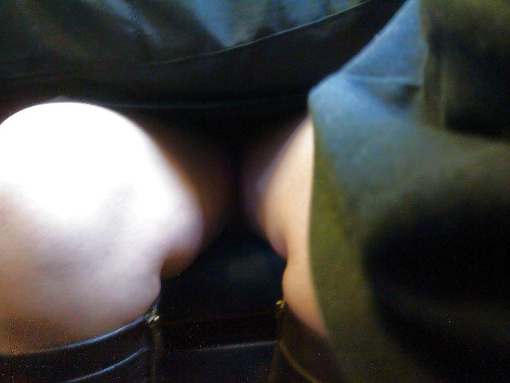 25P Lovely thick thighs upskirt girl
