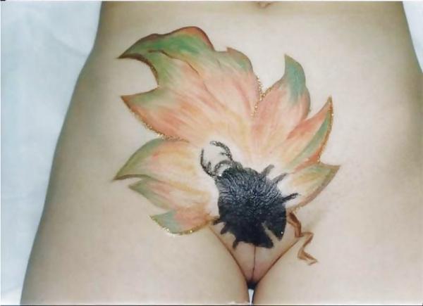 16P Pussy tattoo