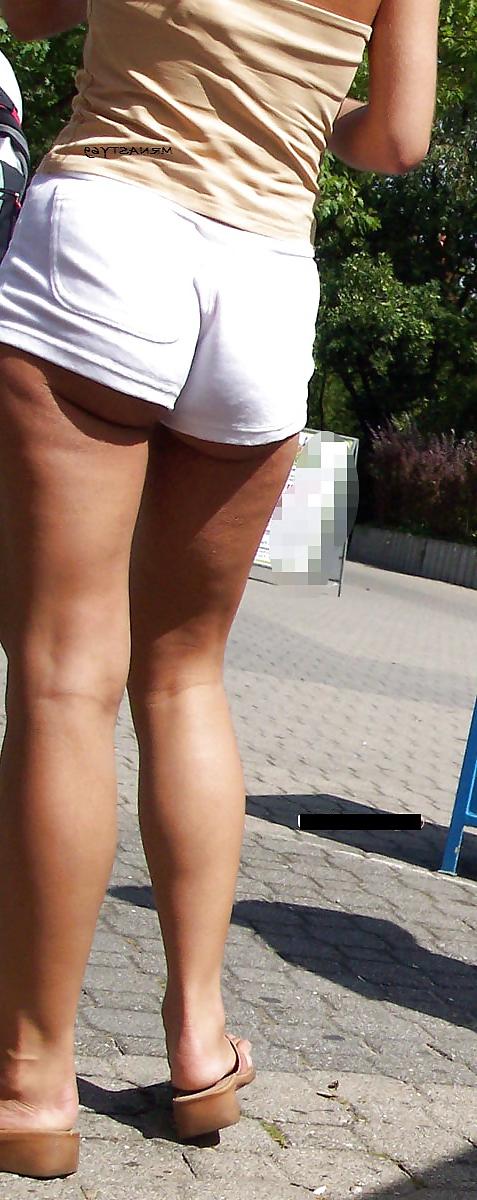 20P Candid Wives Thong Slip See Thru And Short Shorts