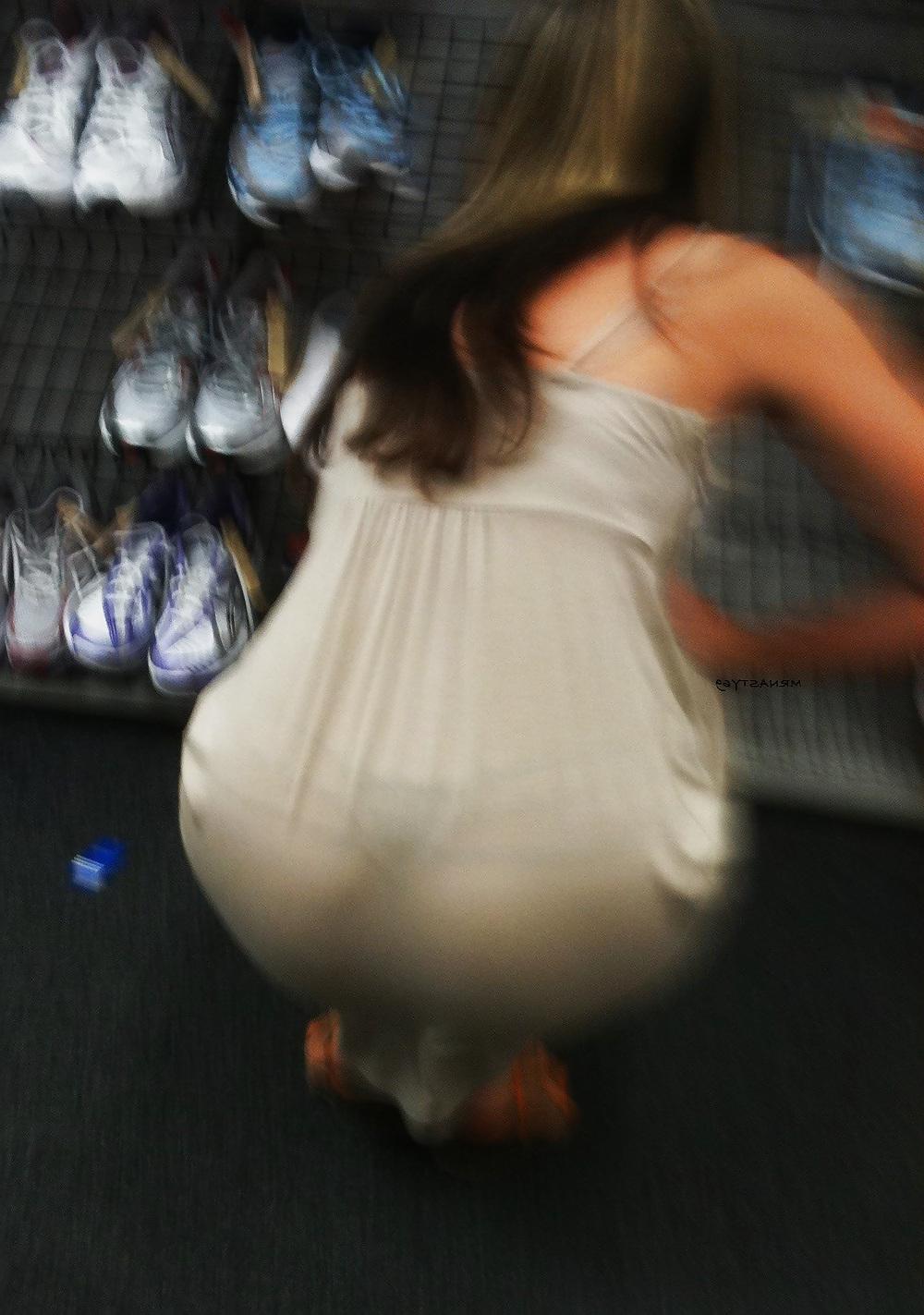20P Candid Wives Thong Slip See Thru And Short Shorts