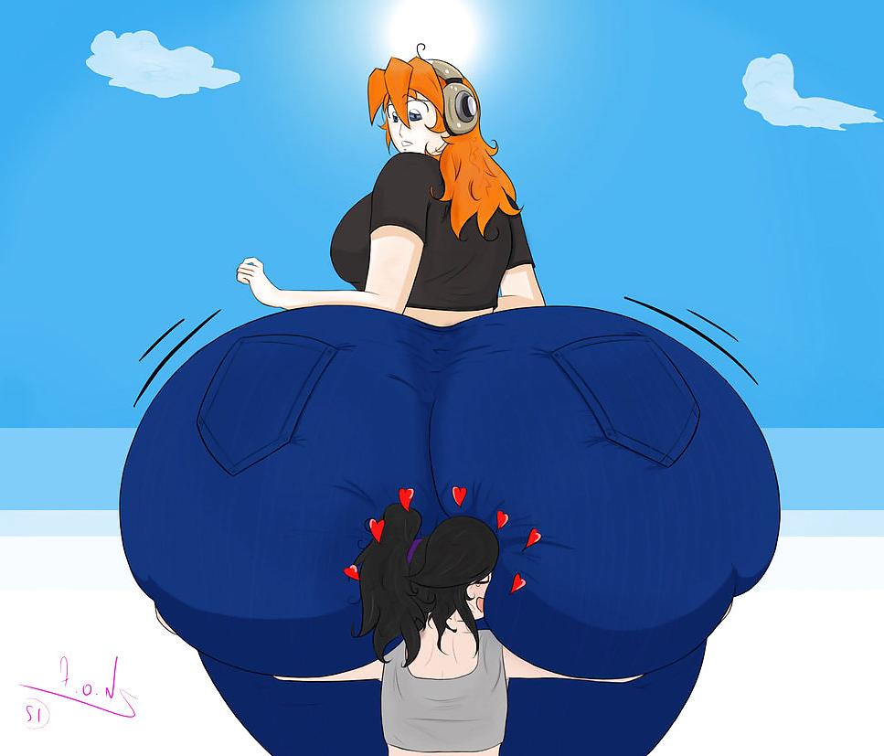 14P Big cartoon asses