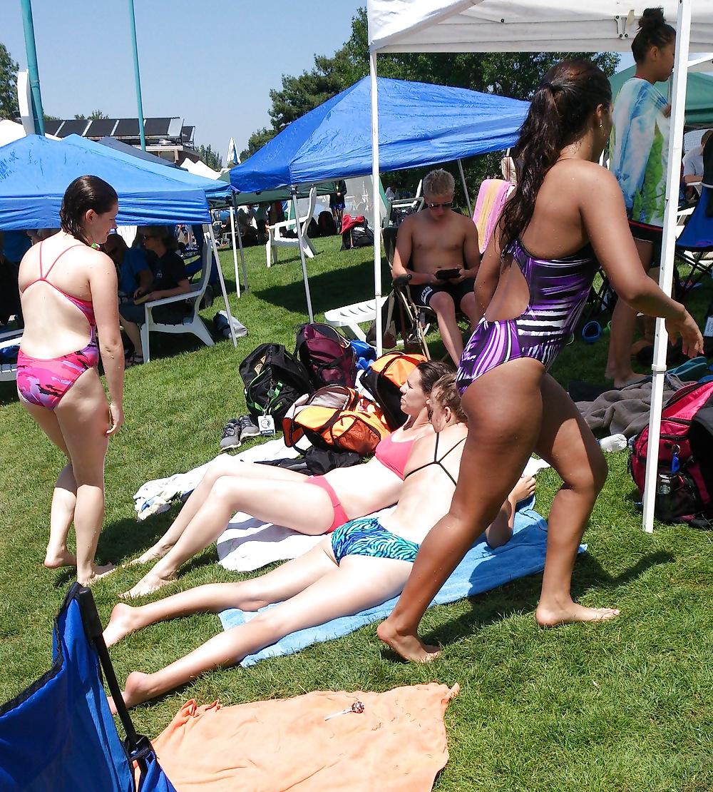 16P Nice Asses at the Swimming Pool Again. :D