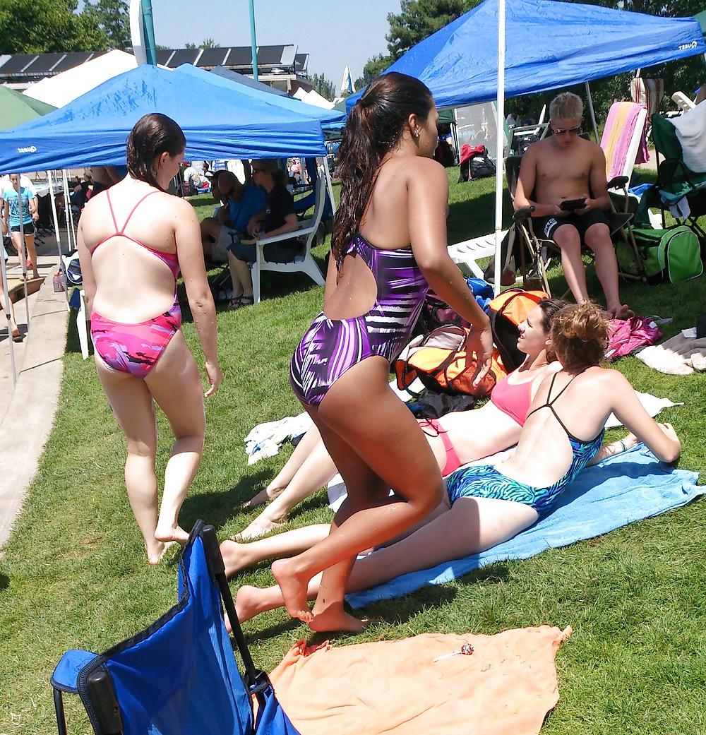 16P Nice Asses at the Swimming Pool Again. :D