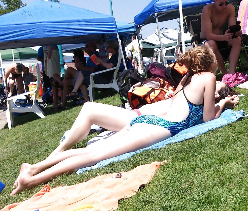 16P Nice Asses at the Swimming Pool Again. :D