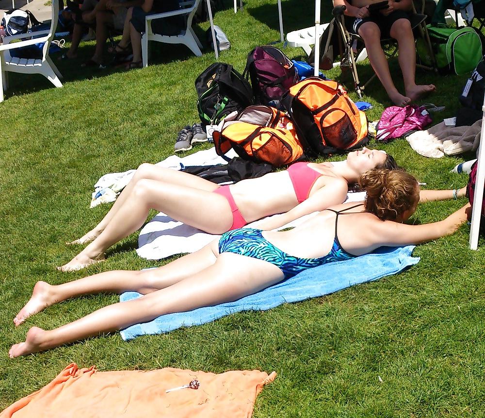 16P Nice Asses at the Swimming Pool Again. :D