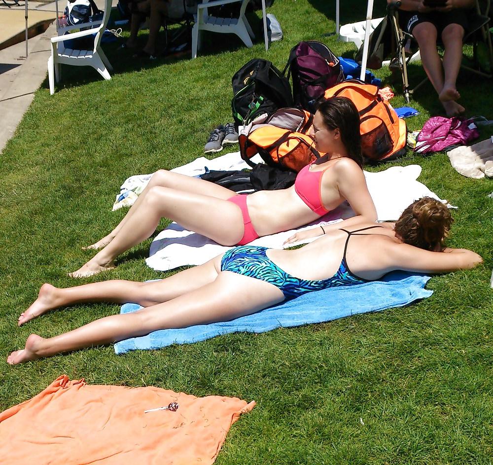 16P Nice Asses at the Swimming Pool Again. :D