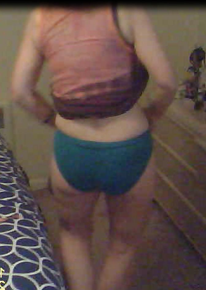 9P My unaware wife in her underwear