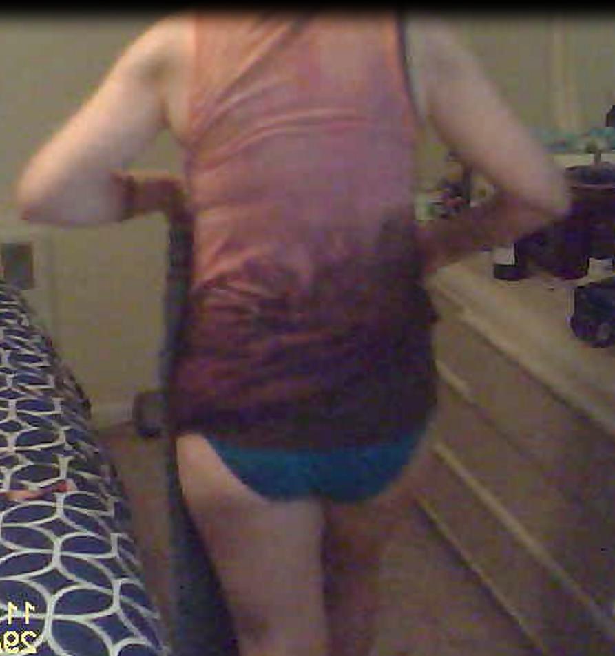 9P My unaware wife in her underwear