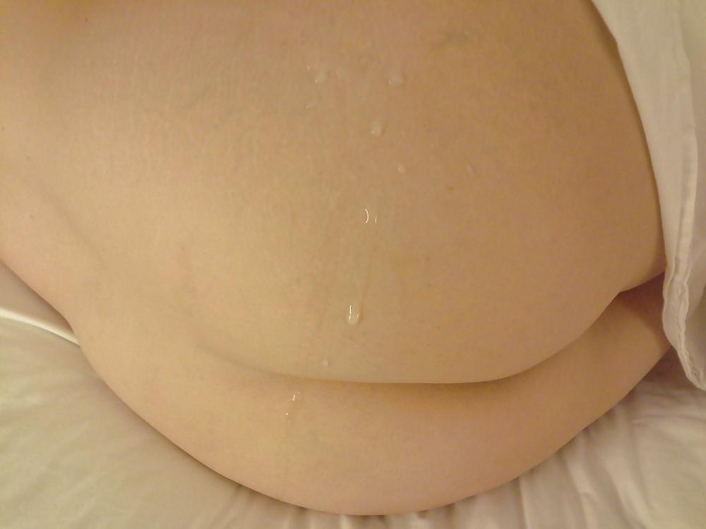 6P Cum on wife's ass
