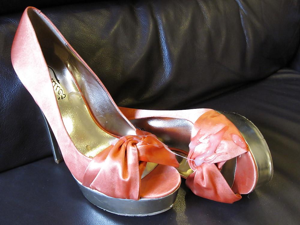 15P Orange & Gold High Heel Shoes Cummed III