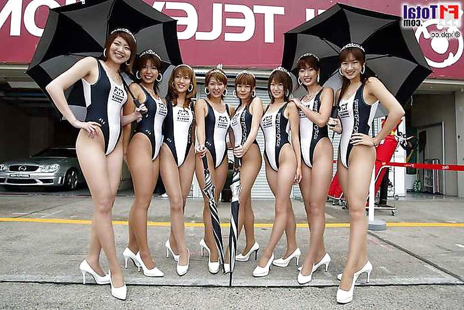 25P Sexy girl race car and moto