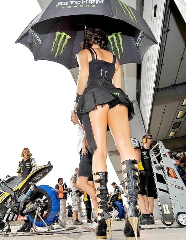 25P Sexy girl race car and moto
