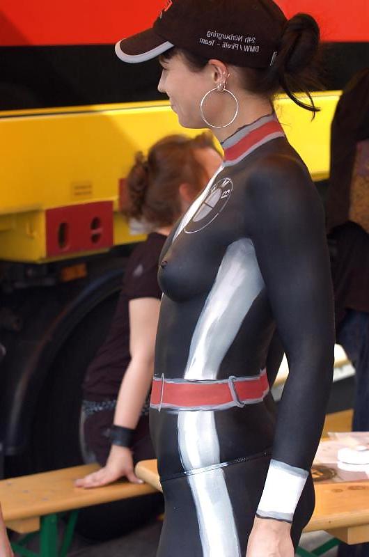 25P Sexy girl race car and moto