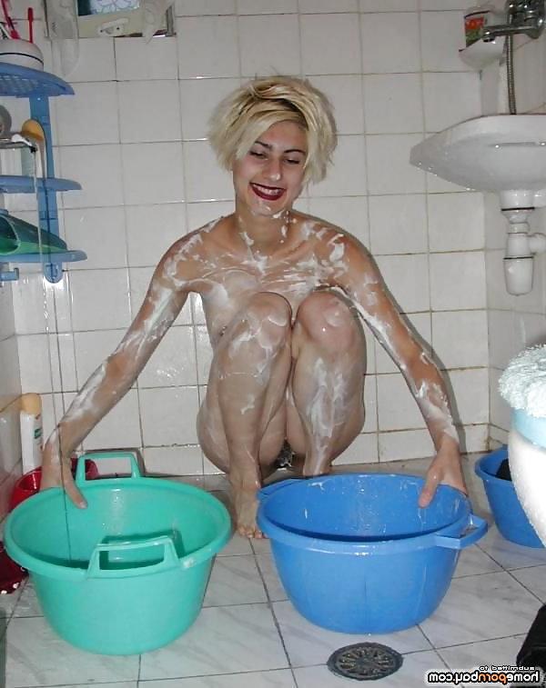 14P Foam all over her