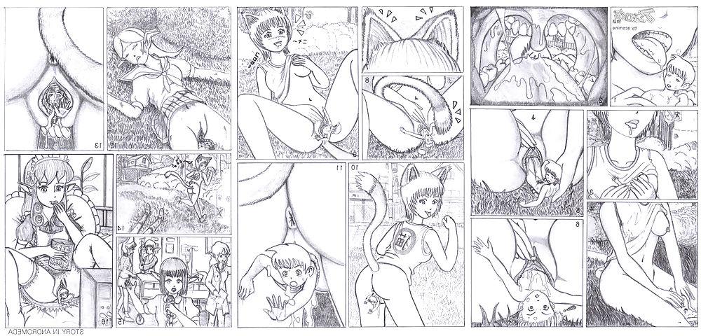 11P 0168- Cartoon - No-colors Unbirth- Story in Andromeda