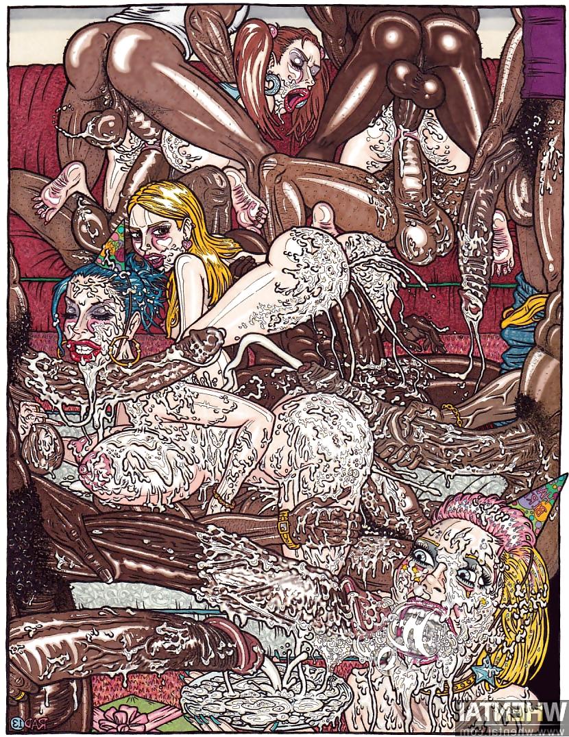 24P Cartoon gangbangs and bukkakes #24