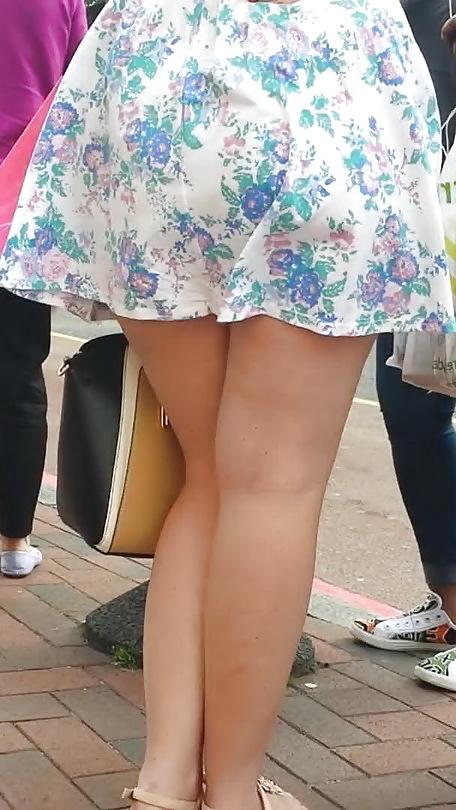 25P Taskmasters Travels 11: Teen in short dress on windy day