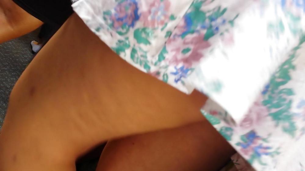 25P Taskmasters Travels 11: Teen in short dress on windy day